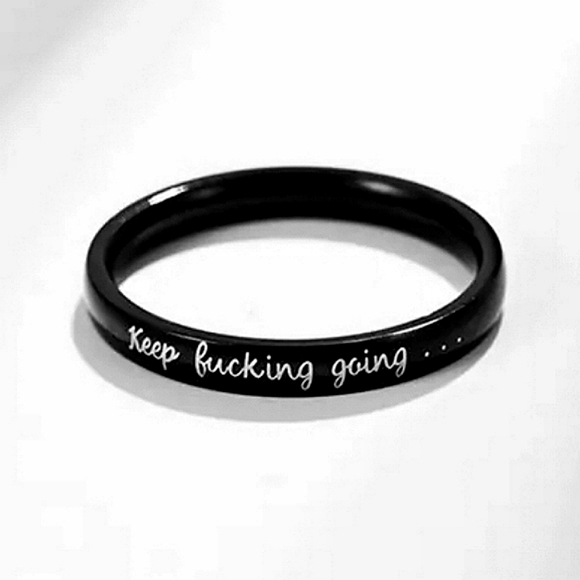 Motivational Engraved RING - Picture 2 of 3